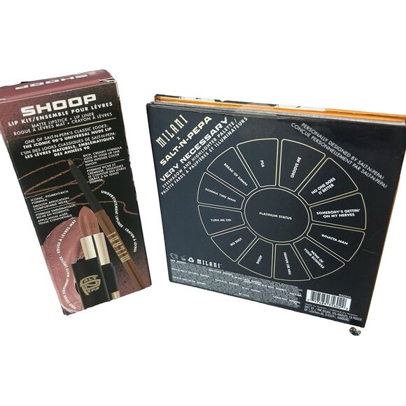 MILANI x Salt-N-Pepa Very Necessary Eyeshadow Pallet 12 Shades & Lip Kit Shoop - Picture 2 of 6